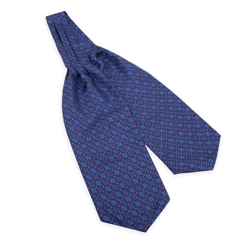 Ascot CROATA Thematic Thematic Glagolitic alphabet Blue  Silk 100%  