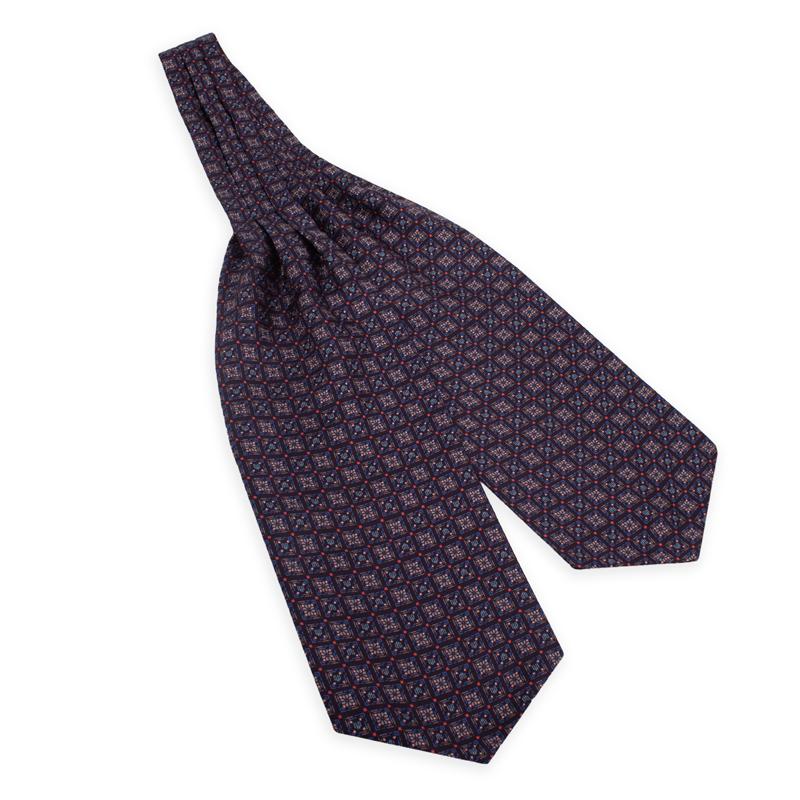 Ascot CROATA Thematic  Glagolitic alphabet Black  Silk 100%  