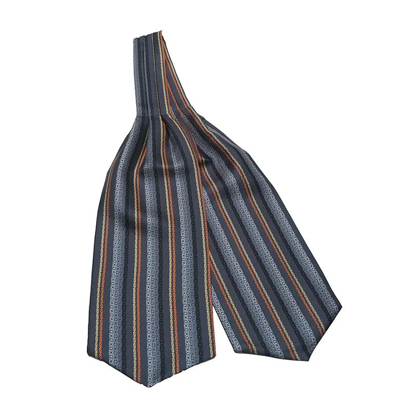 Ascot CROATA Thematic  Braiding and glagolitic alphabet Grey  Silk 100%  