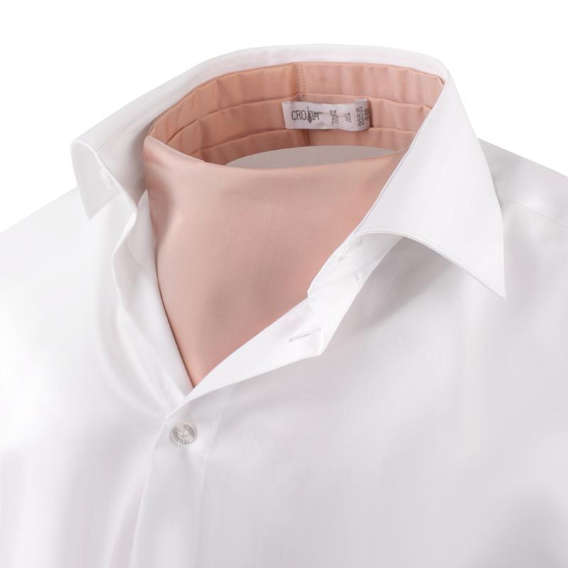 Ascot CROATA Classic Classic Solid Peach  Silk 100%  
