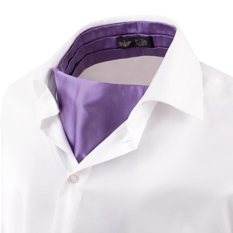 Ascot CROATA Classic Classic Solid Purple  Silk 100%  