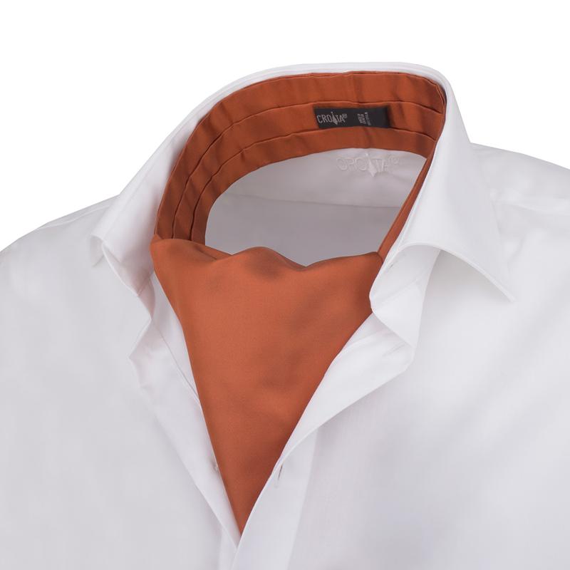 Ascot CROATA Classic Classic Solid Orange  Silk 100%  