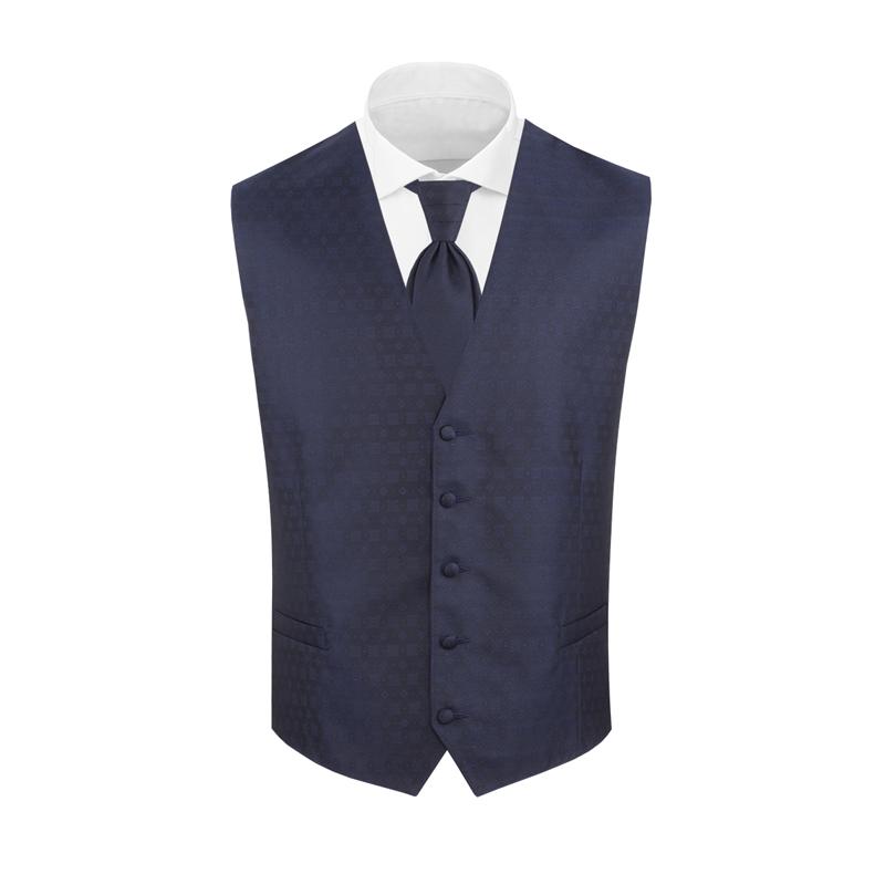 Festive set CROATA Festum Thematic Set of 2 products Braiding Dark blue  Silk 100%  