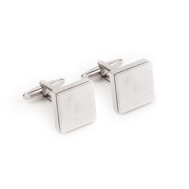 Cufflinks CROATA  Classic  Silver  Base metal coated with non-noble metal  
