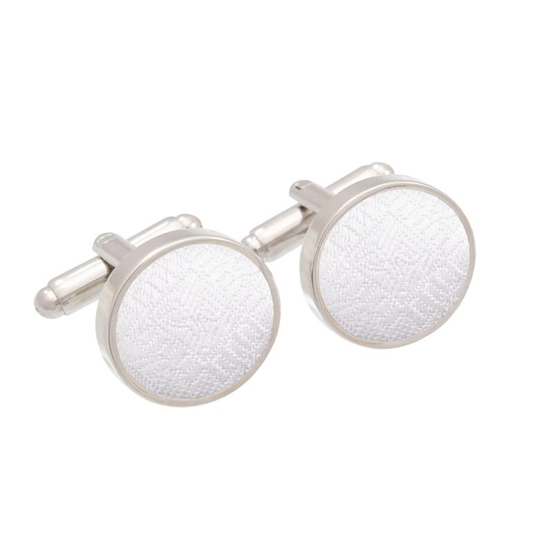 Cufflinks CROATA Thematic  Glagolitic alphabet White  Silk 100%  