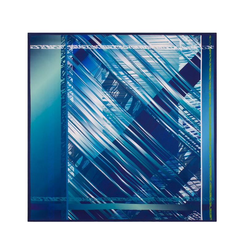 Small scarf CROATA Classic Scarf, classic Other Blue  Silk 100%  