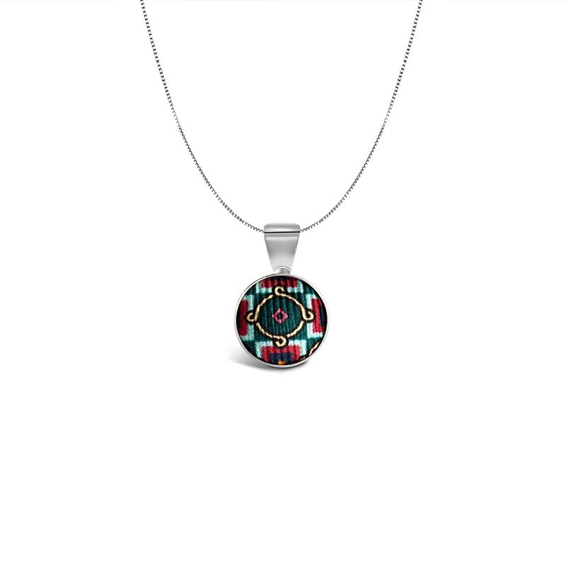 Necklace CROATA Thematic  Thematic Green  Silver 925  