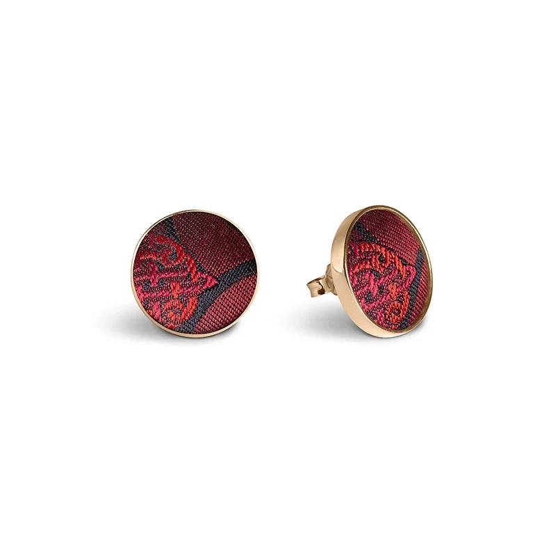 Earrings CROATA Thematic  Thematic Red  14-karat yellow gold  
