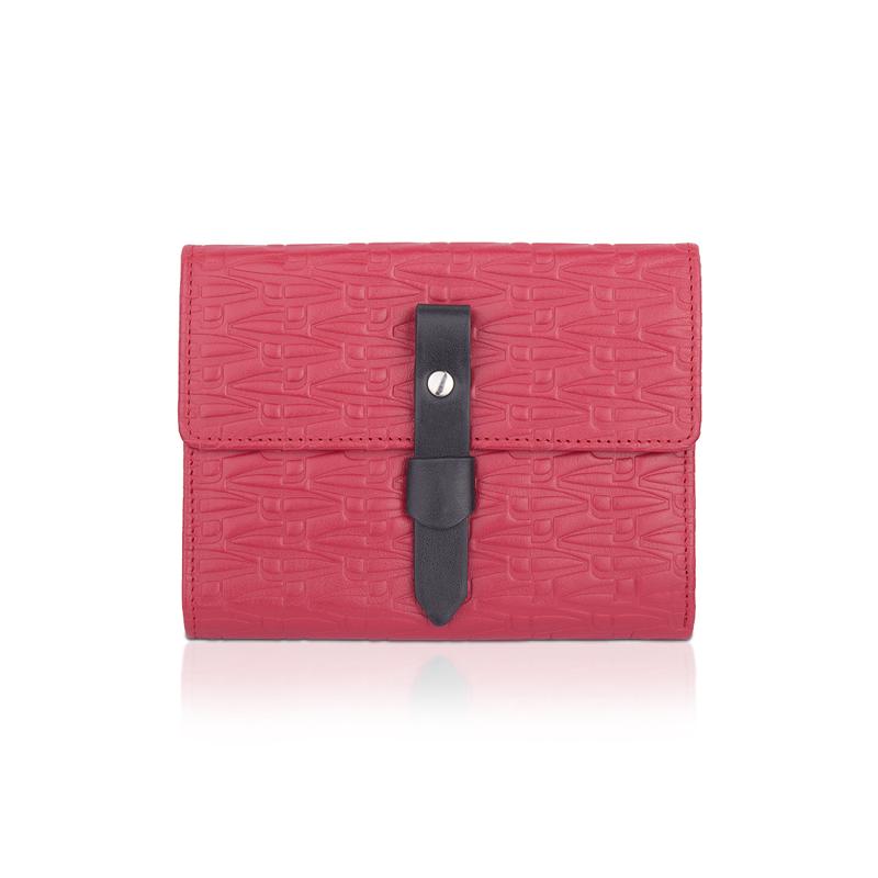 Wallet CROATA Thematic Thematic Glagolitic alphabet Red  Leather 100%  