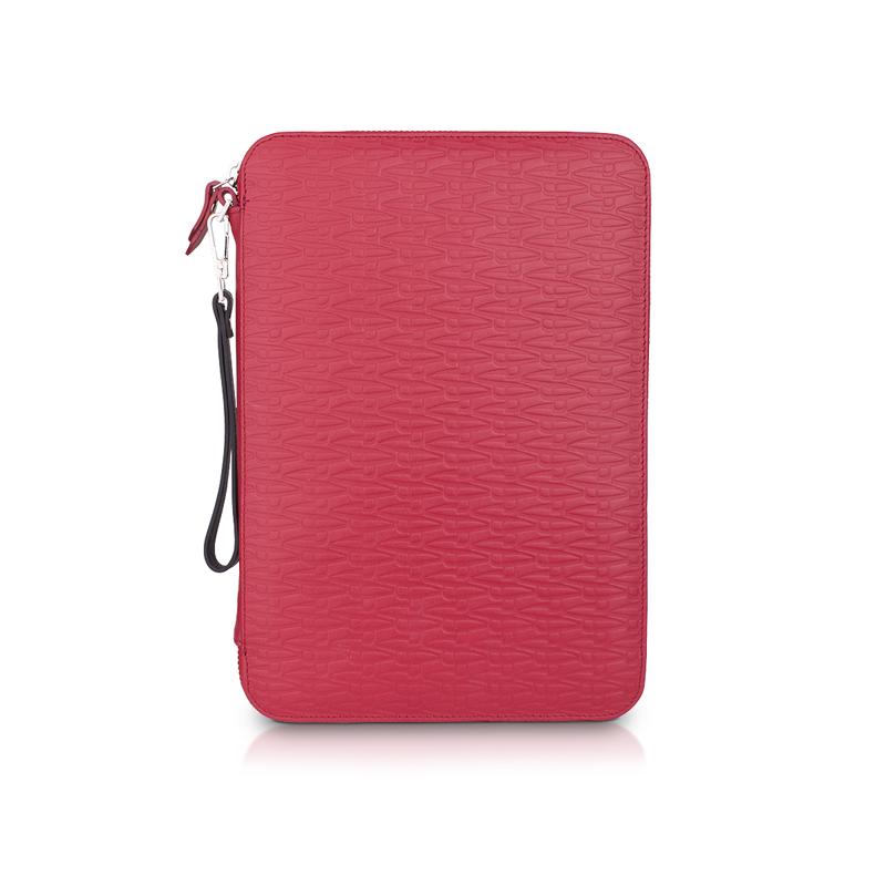 Etui for tablet CROATA Thematic Thematic Glagolitic alphabet Red  Leather 100%  