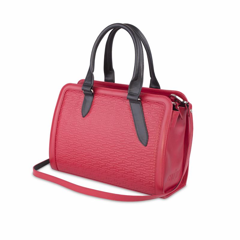 Bag CROATA CROATA Thematic  Glagolitic alphabet Red  Leather 100%  