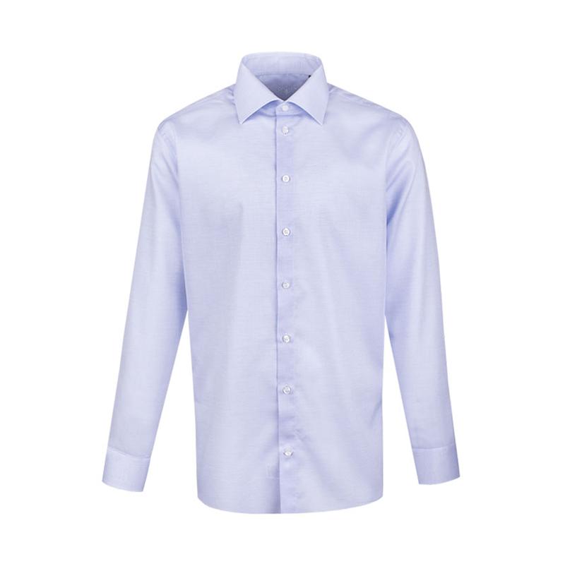 Dress shirt CROATA Trend Classic Tailored Ovals Light blue  Cotton 100%  Long sleeve