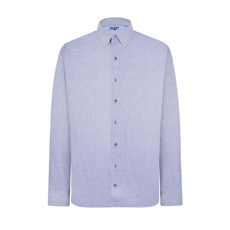 Dress shirt CROATA Trend Classic Regular Other Blue  Cotton 100%  Long sleeve