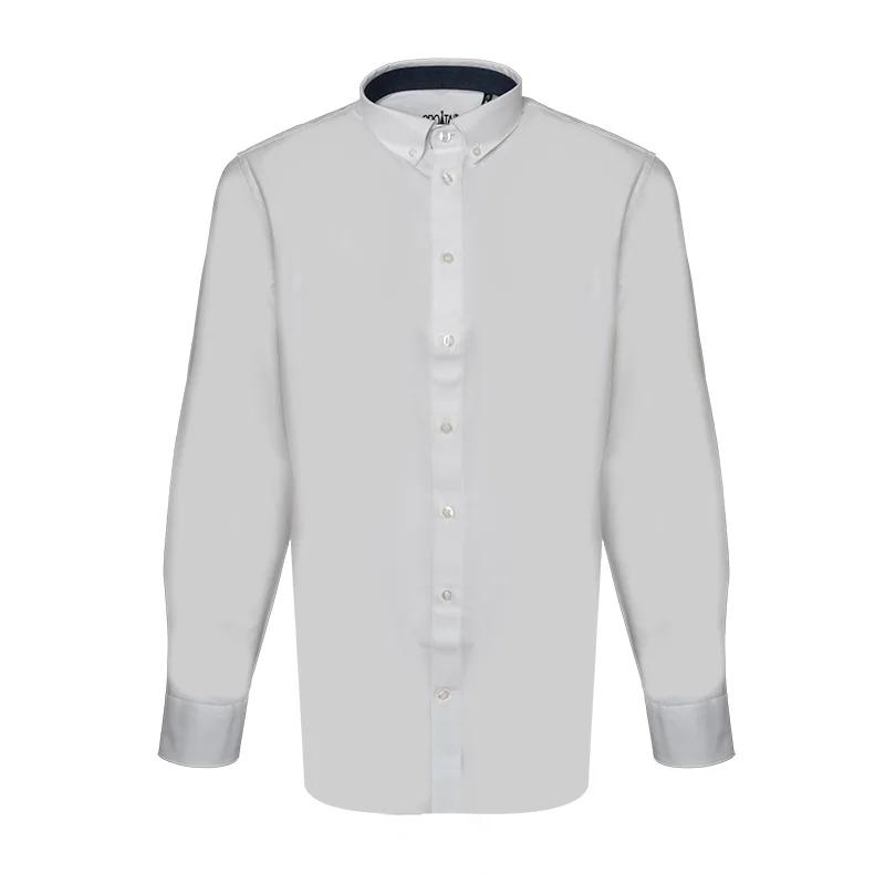Dress shirt CROATA Trend Classic Regular Solid White  Cotton 100%  Long sleeve