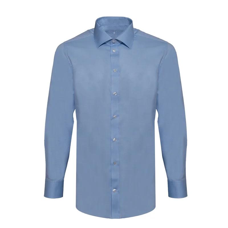 Dress shirt CROATA Trend Classic Slim Small shapes Light blue  Cotton 100%  Long sleeve