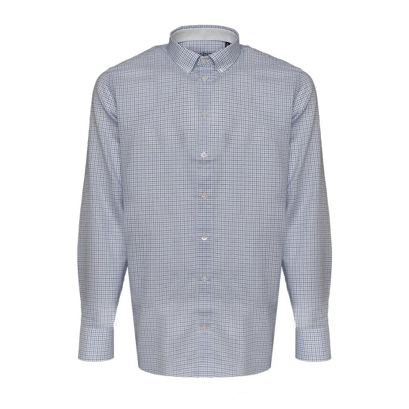 Dress shirt CROATA Trend Classic Tailored Checked White  Cotton 100%  Long sleeve