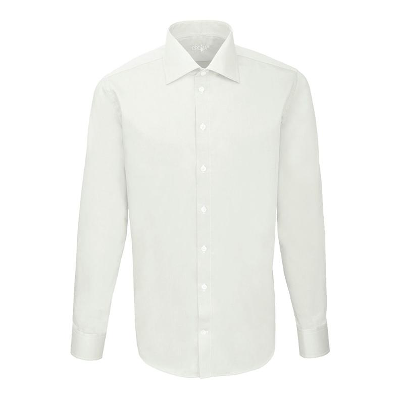 Dress shirt CROATA Festum Classic Tailored Solid Champagne  Cotton 100%  Long sleeve