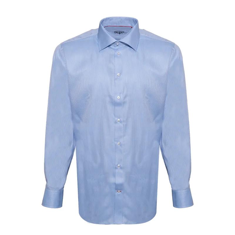 Dress shirt CROATA Brijuni Classic Tailored Small shapes Light blue  Cotton 100%  Long sleeve