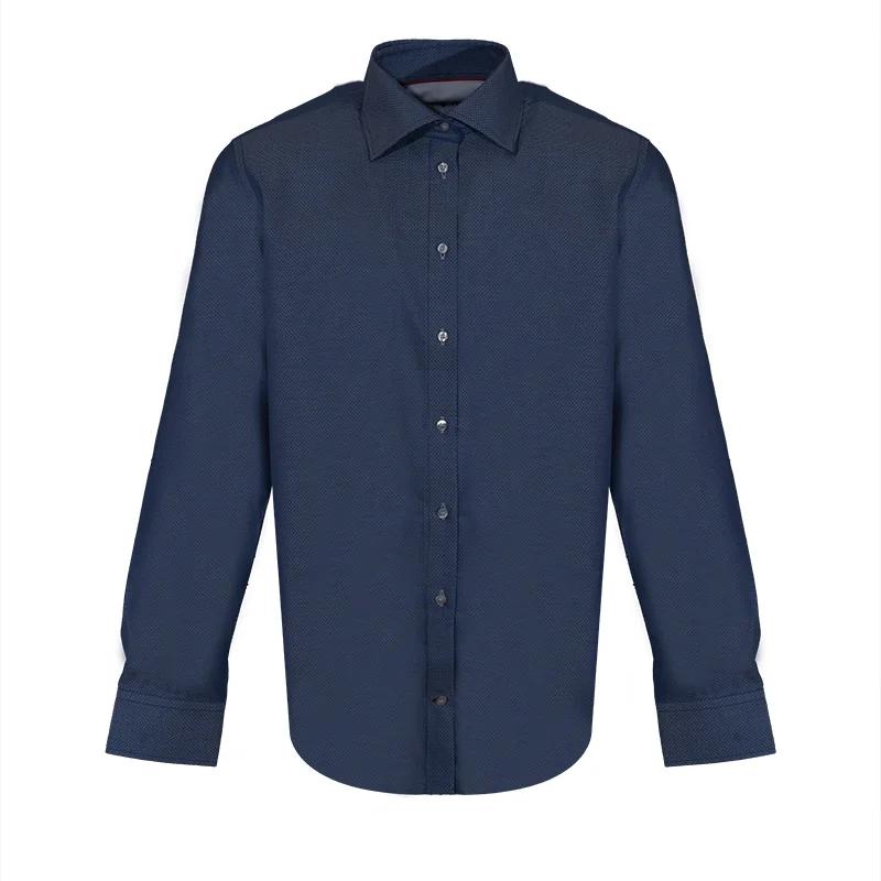 Dress shirt CROATA Brijuni Classic Tailored Small shapes Dark blue  Cotton 100%  Long sleeve