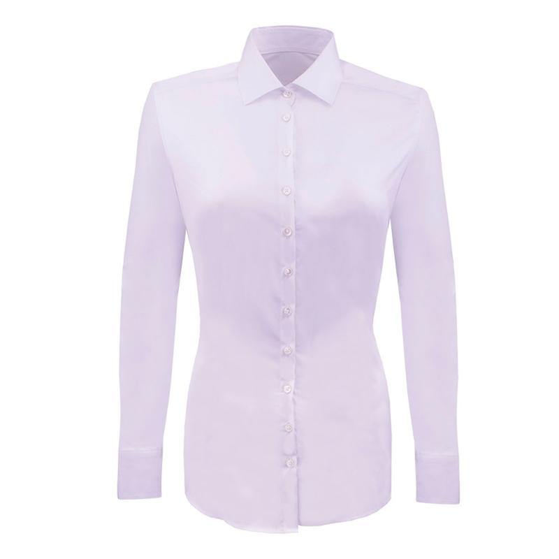 Dress shirt CROATA Fem Classic Tailored Regimental Lilac  Cotton 80%, Polyamide 16%, Elastine 4%  Long sleeve