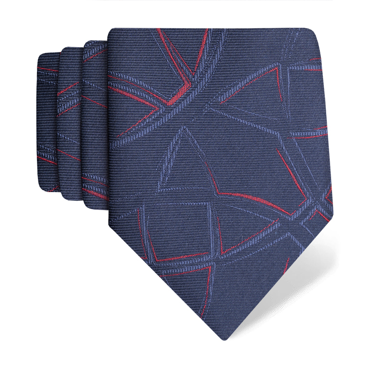 Cravat CROATA Thematic  Braiding Dark blue  Silk 100%  