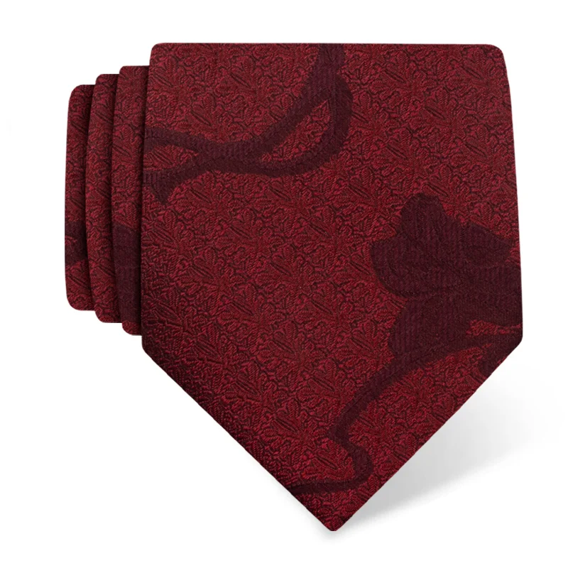 Cravat CROATA Thematic  Secession Red  Silk 100%  