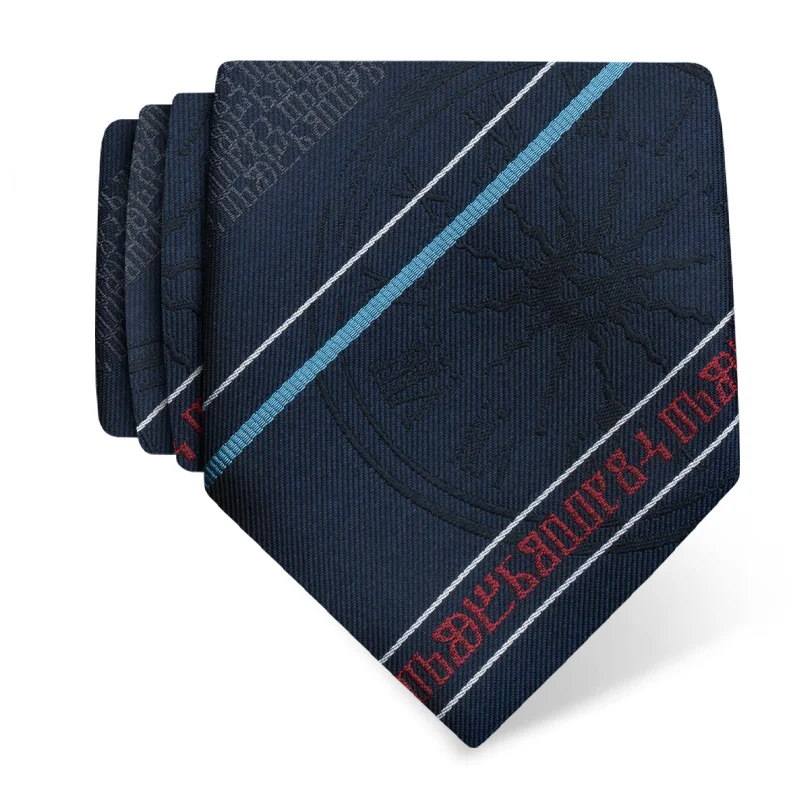 Cravat CROATA Thematic  Dubrovnik Dark blue  Silk 100%  