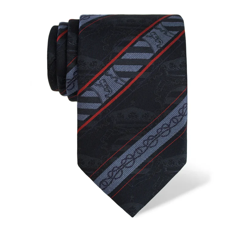 Cravat CROATA Thematic  Dubrovnik Dark blue  Silk 100%  