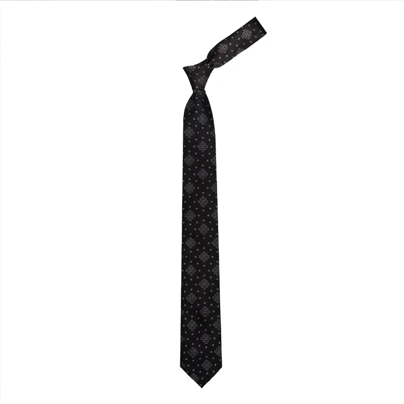 Cravat CROATA AuHRum Thematic  Braiding Black  Silk 87%,Metalized silk thread(gold)13%  Short sleeve