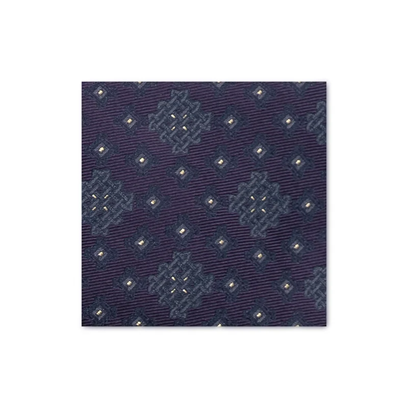 Cravat CROATA AuHRum Thematic  Braiding Purple  Silk 87%,Metalized silk thread(gold)13%  Short sleeve