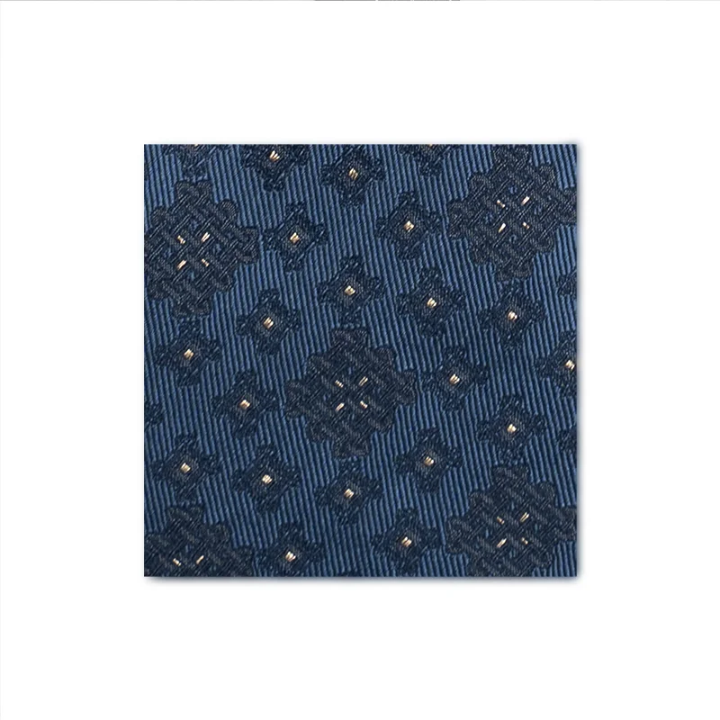 Cravat CROATA AuHRum Thematic  Braiding Blue  Silk 87%,Metalized silk thread(gold)13%  