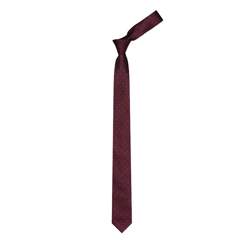 Cravat CROATA AuHRum Thematic  Glagolitic alphabet Wine red  Silk 93%, Metalized silk thread (gold) limited 7%  