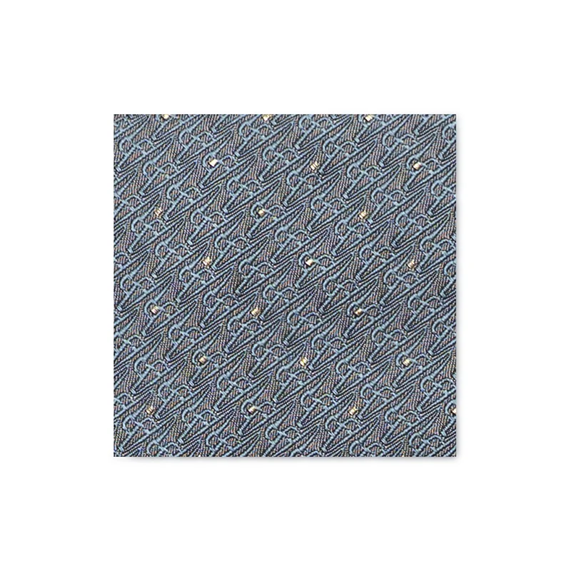 Cravat CROATA AuHRum Thematic  Glagolitic alphabet Grey  Silk 93%, Metalized silk thread (gold) limited 7%  
