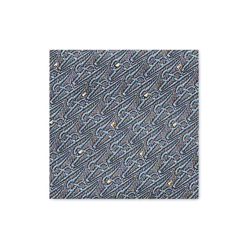 Cravat CROATA AuHRum Thematic  Glagolitic alphabet Grey  Silk 93%, Metalized silk thread (gold) limited 7%  