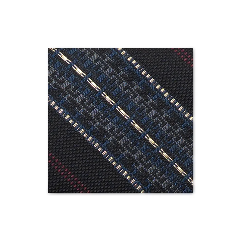 Cravat CROATA AuHRum Thematic  Glagolitic alphabet Black  Silk 95%, Metalized fiber (gold)5%  