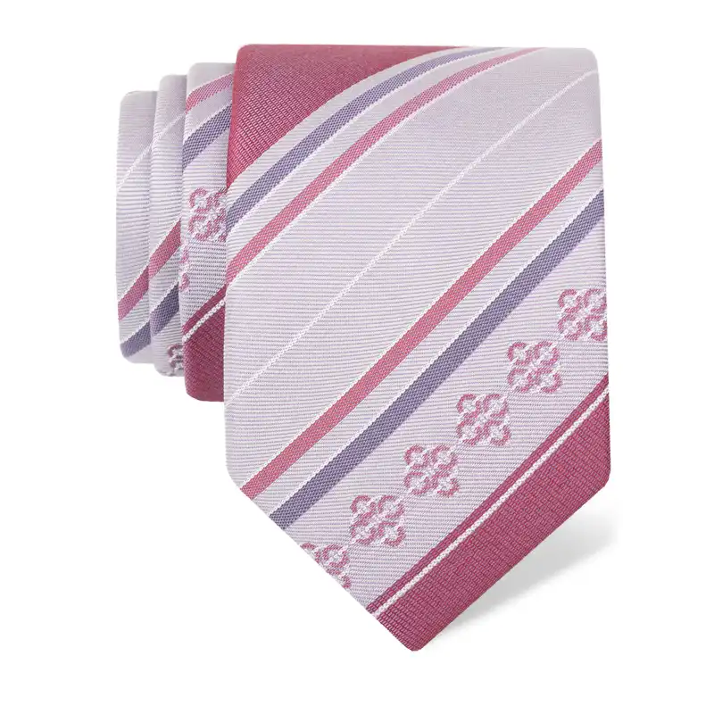 Cravat CROATA Trend Thematic  Braiding Pink  Silk 100%  