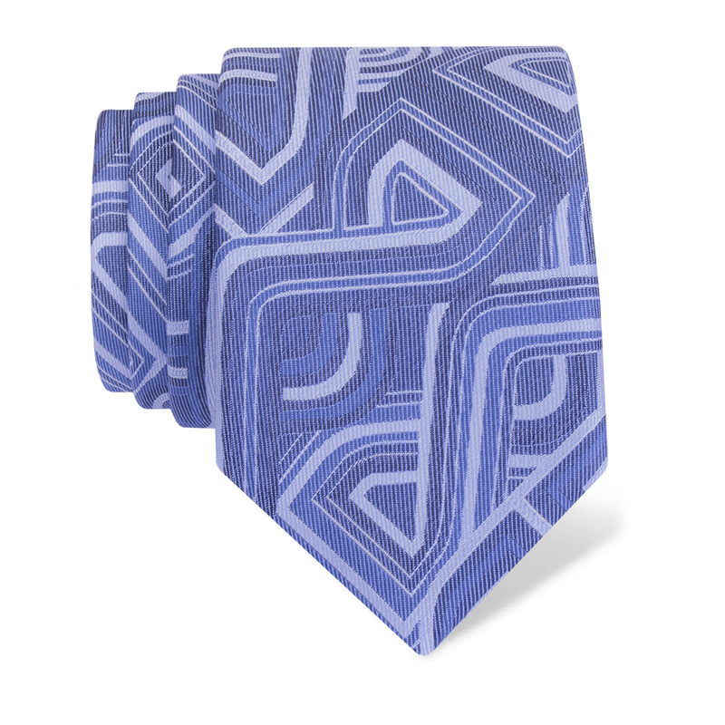 Cravat CROATA Thematic  Braiding Light blue  Silk 100%  