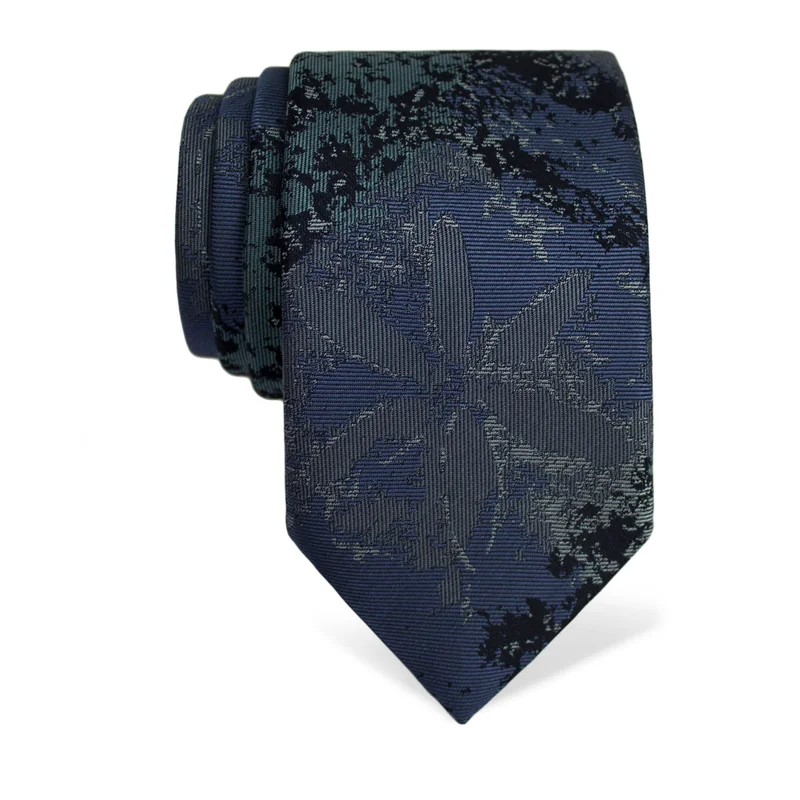 Cravat CROATA Thematic  Water fountain Blue  Silk 100%  