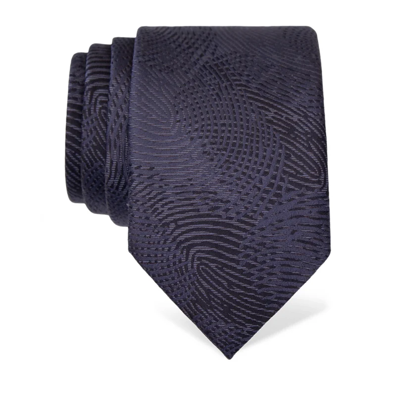 Cravat CROATA Thematic  Fingerprints by Ivan Vučetić Dark blue  Silk 100%  