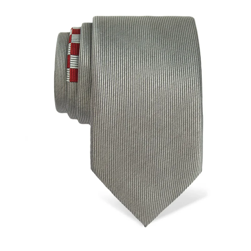 Cravat CROATA Thematic  National Light grey  Silk 100%  