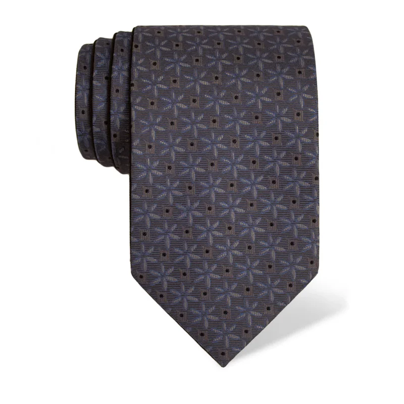 Cravat CROATA CROATA Thematic Double face Water fountain Light blue  Silk 100%  