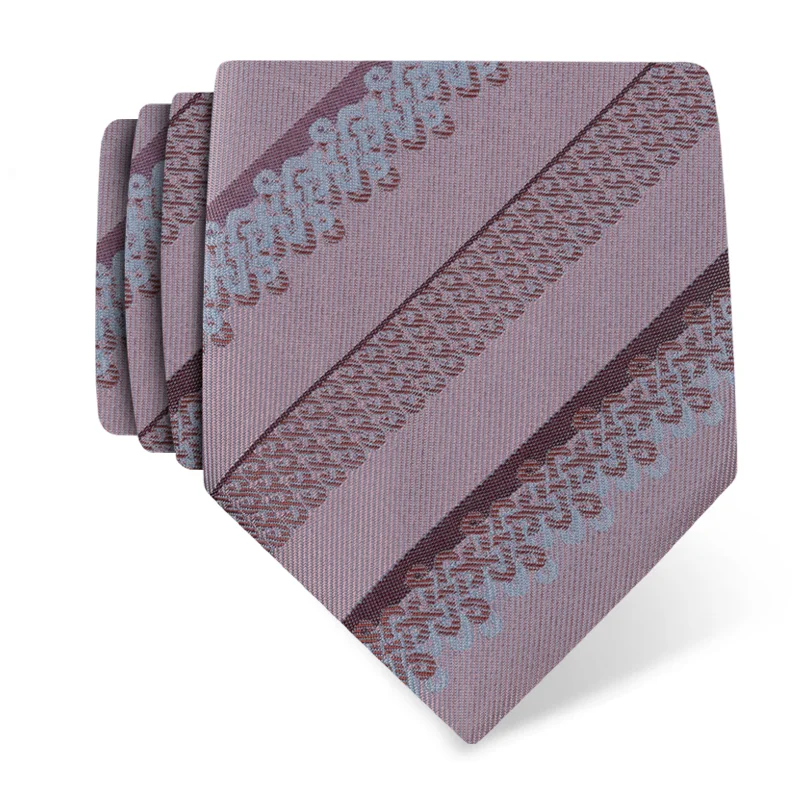 Cravat CROATA Teflon Thematic Cravat Teflon Braiding Pink  Silk 100%  