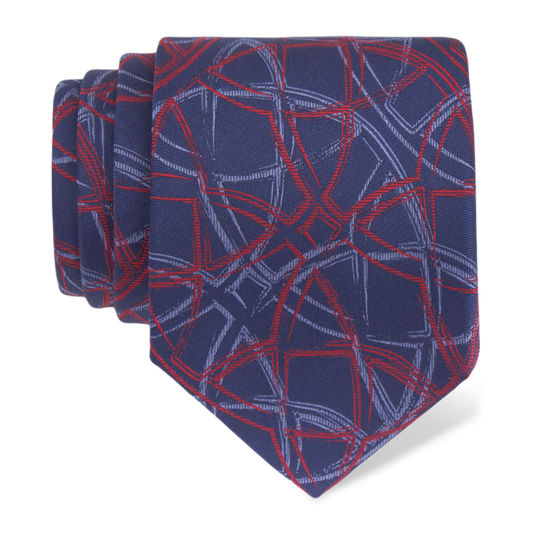 Cravat CROATA Dubrovnik Thematic  Braiding Blue  Silk 100%  