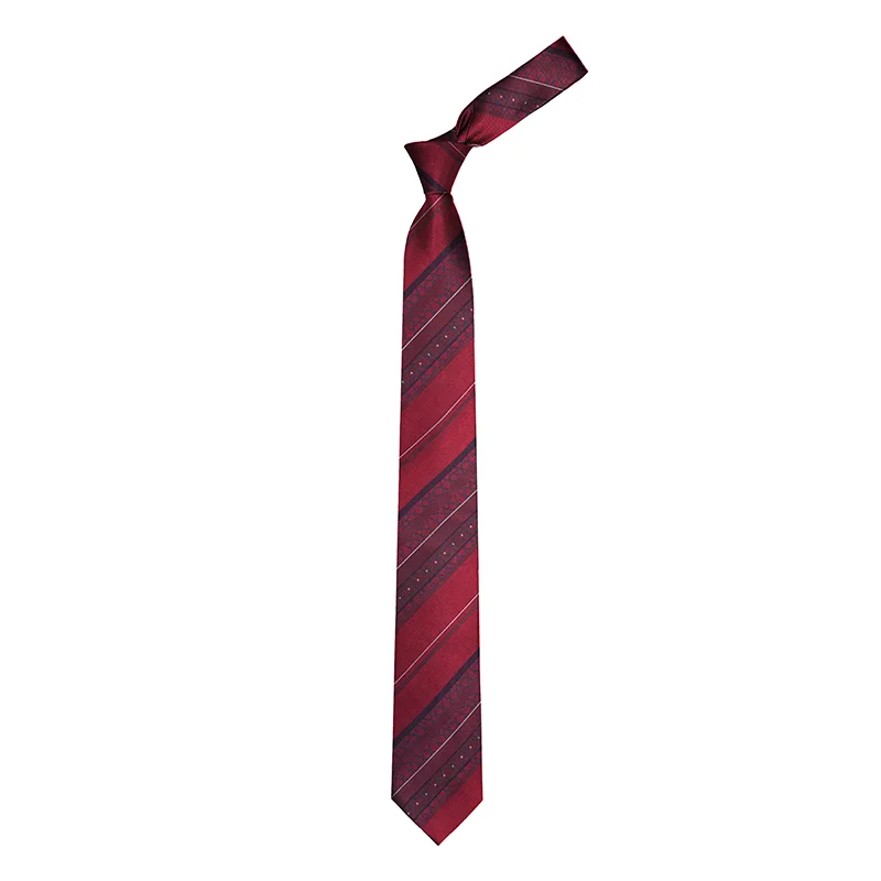 Cravat CROATA Dubrovnik Thematic  Braiding Red  Silk 100%  