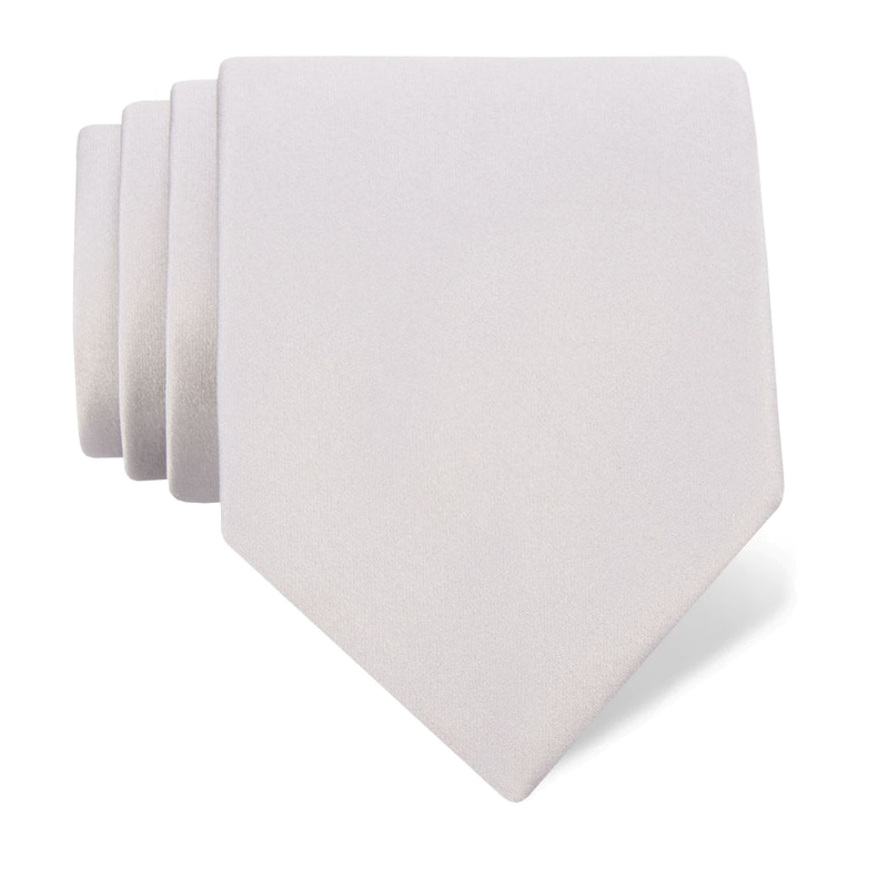Cravat CROATA Classic  Solid Grey  Silk 100%  
