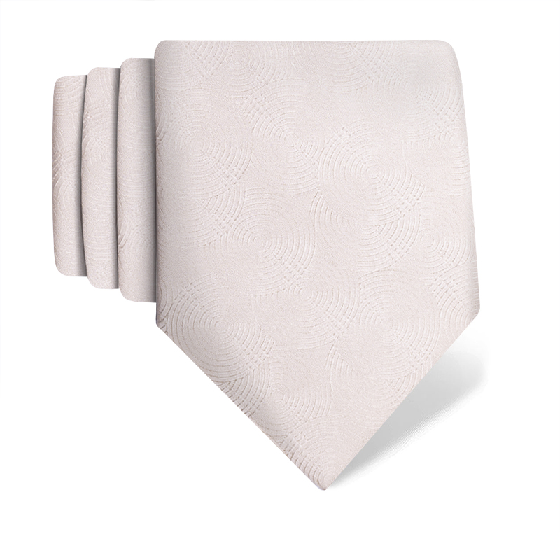 Cravat CROATA Festum Classic  Ovals Cream  Silk 100%  