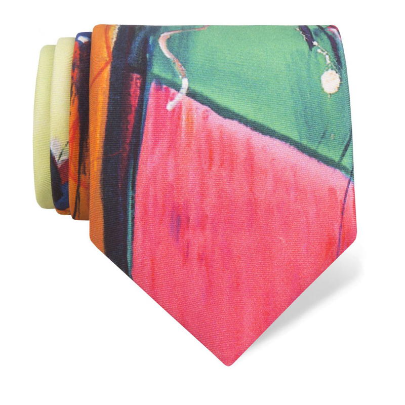 Cravat CROATA Art Thematic  Prica Light green  Silk 100%  