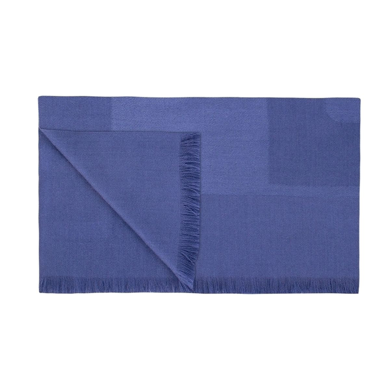 Shawl CROATA Dubrovnik Thematic Limited edition Braiding Blue  Cashmere 100%  