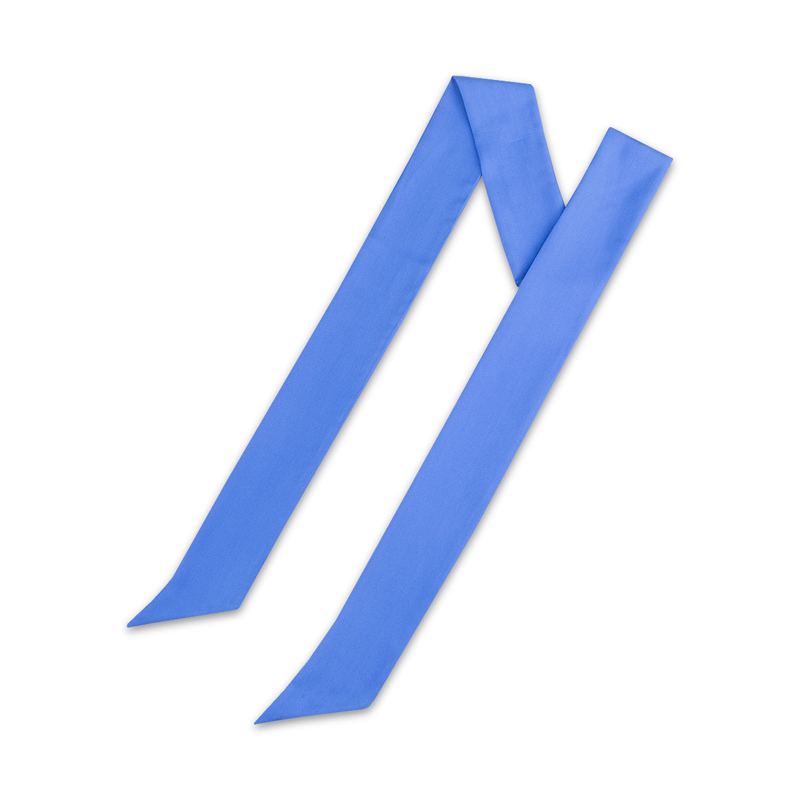 Twilly CROATA Classic Classic Solid Blue  Silk 100%  