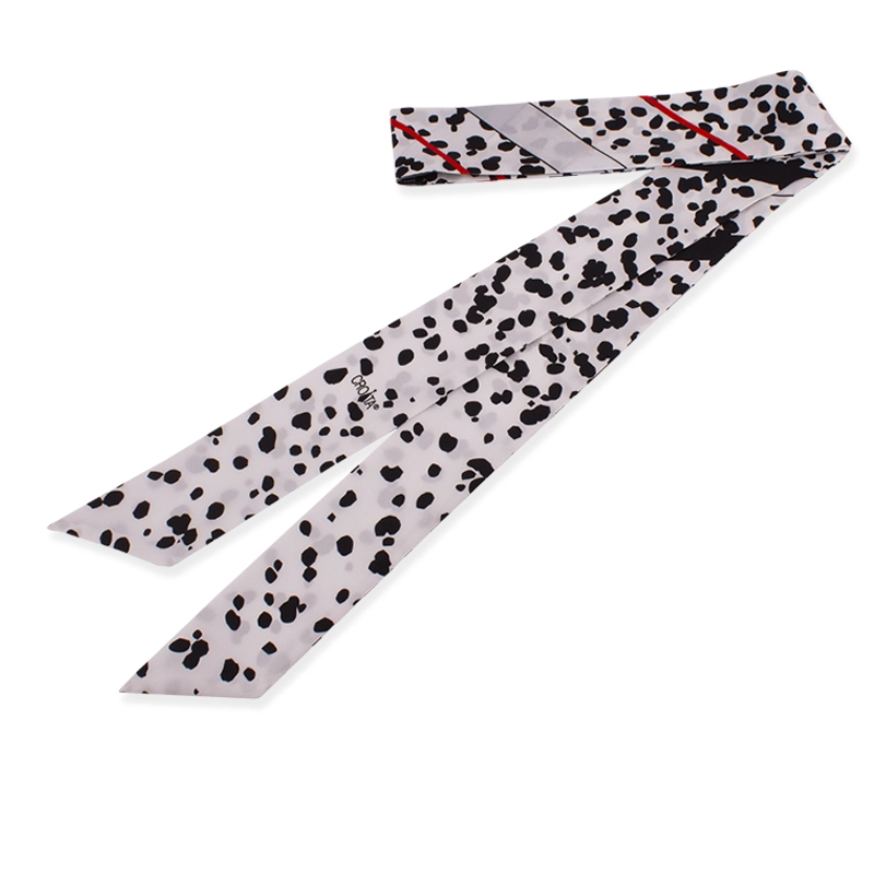 Twilly CROATA Thematic Thematic Dalmatian dog Black  Silk 100%  